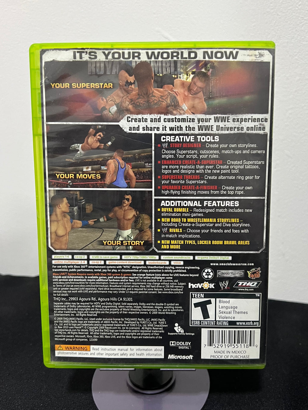 Smack Down vs Raw 2010 - Xbox 360