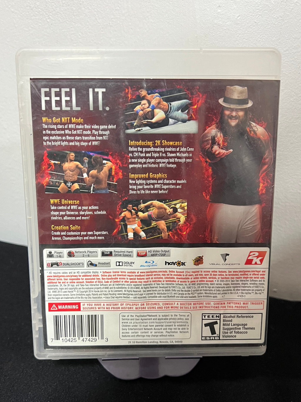 WWE 2K15 completo con su manual - PS3