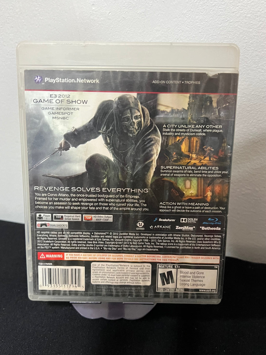 Dishonored completo con su manual - PS3