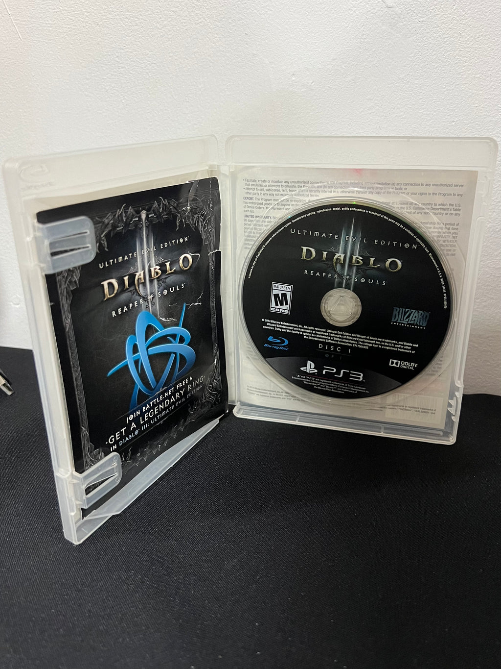 Diablo III - Reaper of Souls completo con su manual y complementos - PS3