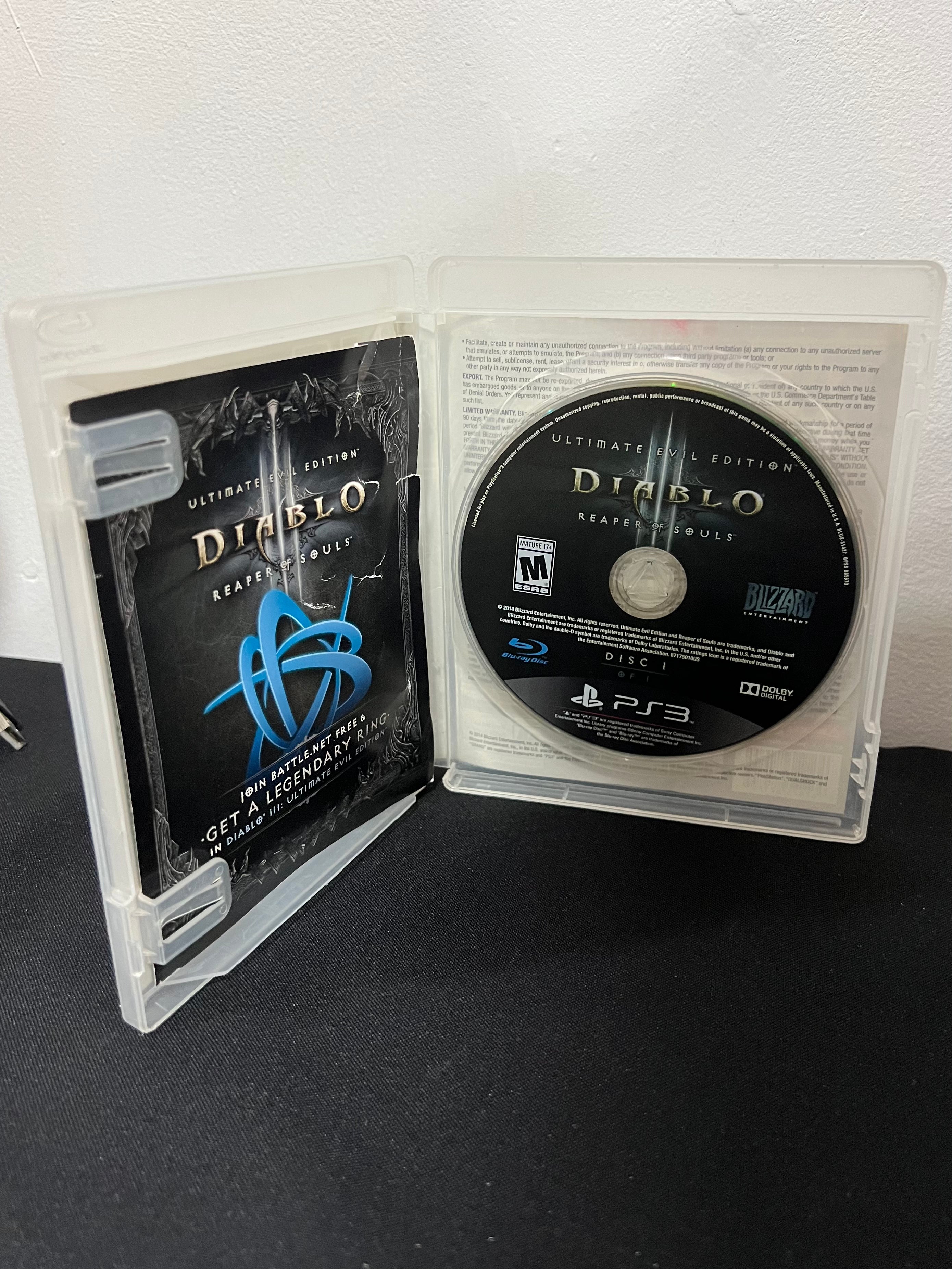 Diablo III - Reaper of Souls completo con su manual y complementos - PS3