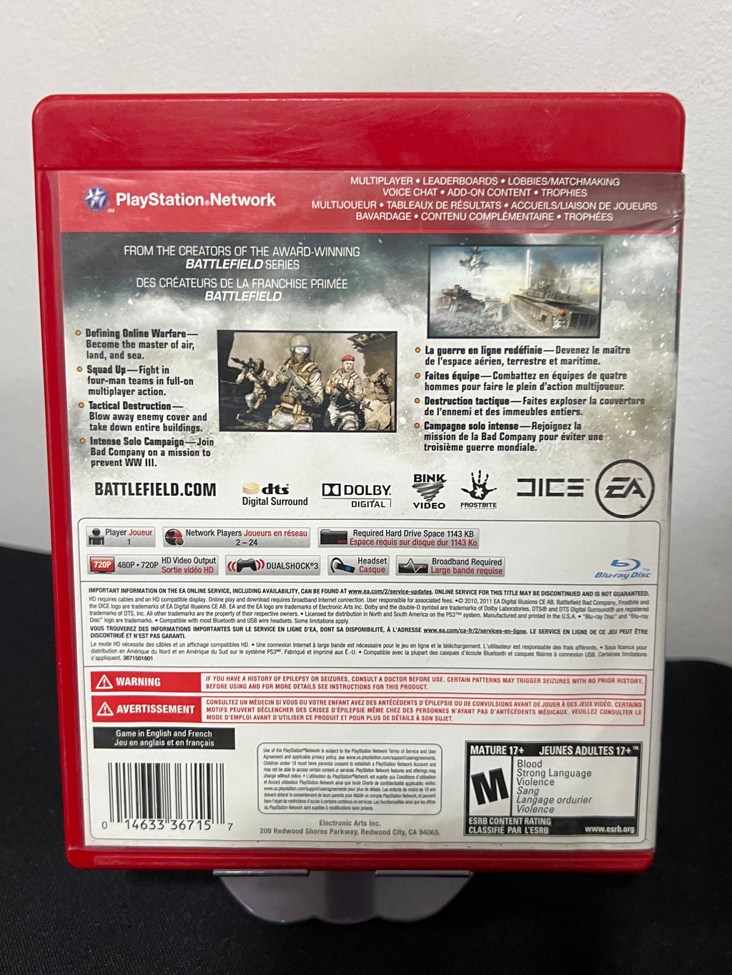 Battlefield Bad Company 2 completo con su manual - PS3