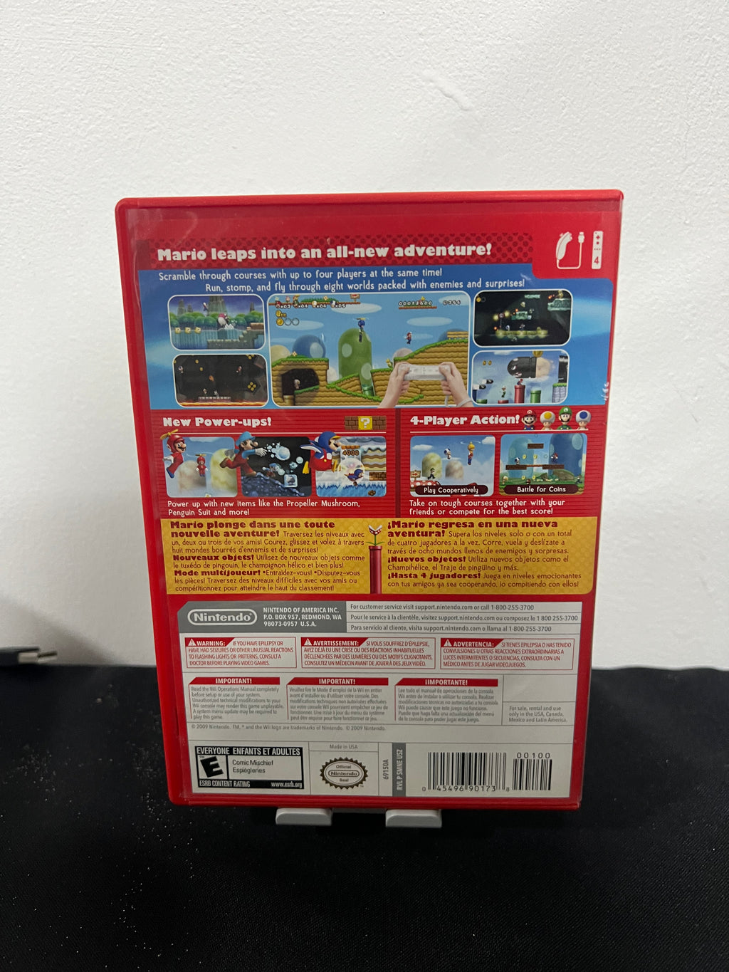 New Super Mario Bros Wii completo incluye su manual