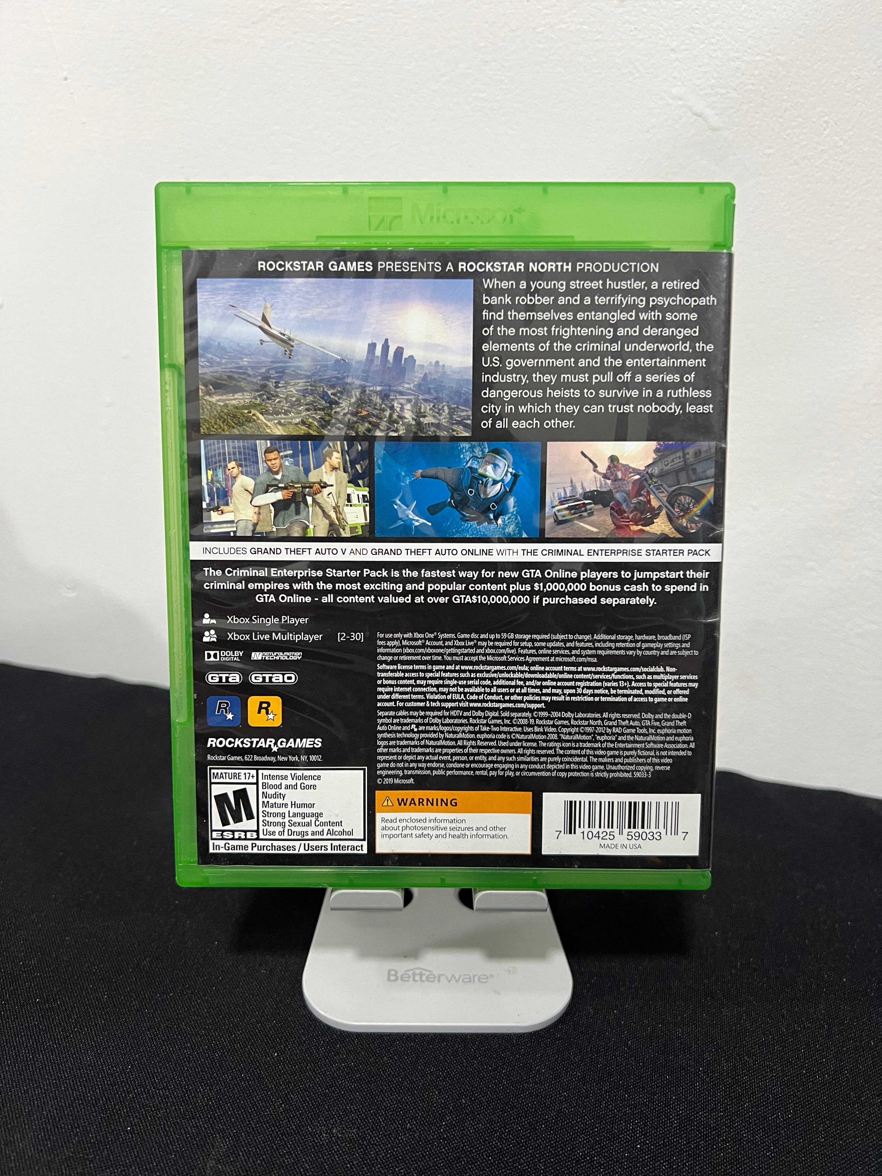 Grand Theft Auto V completo incluye su manual - Xbox One