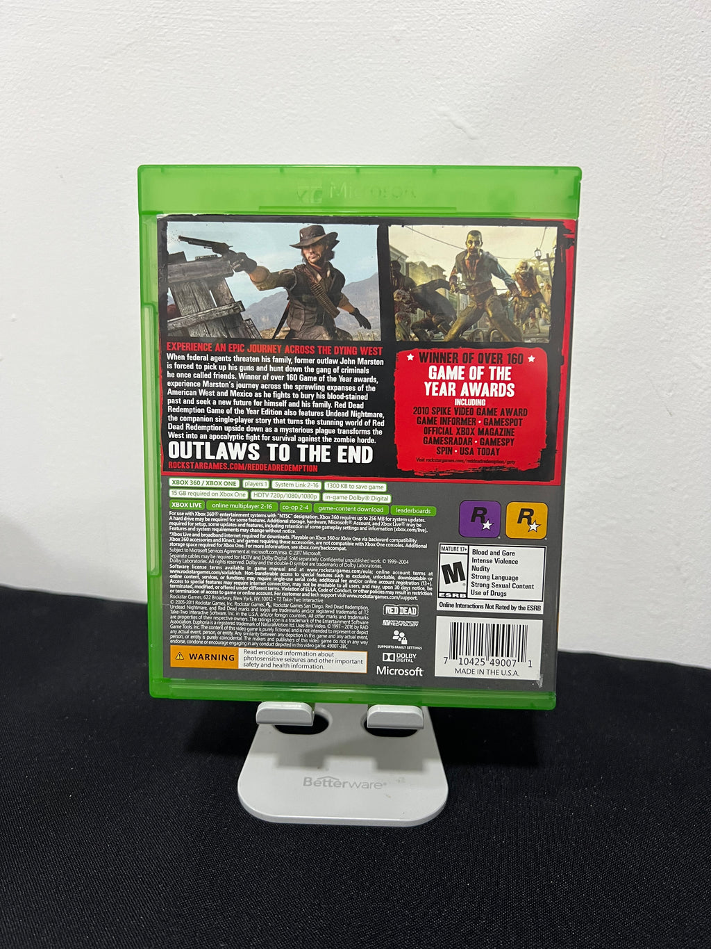 Red Dead Redemption GOTY completo incluye sus dos discos - Xbox One / 360