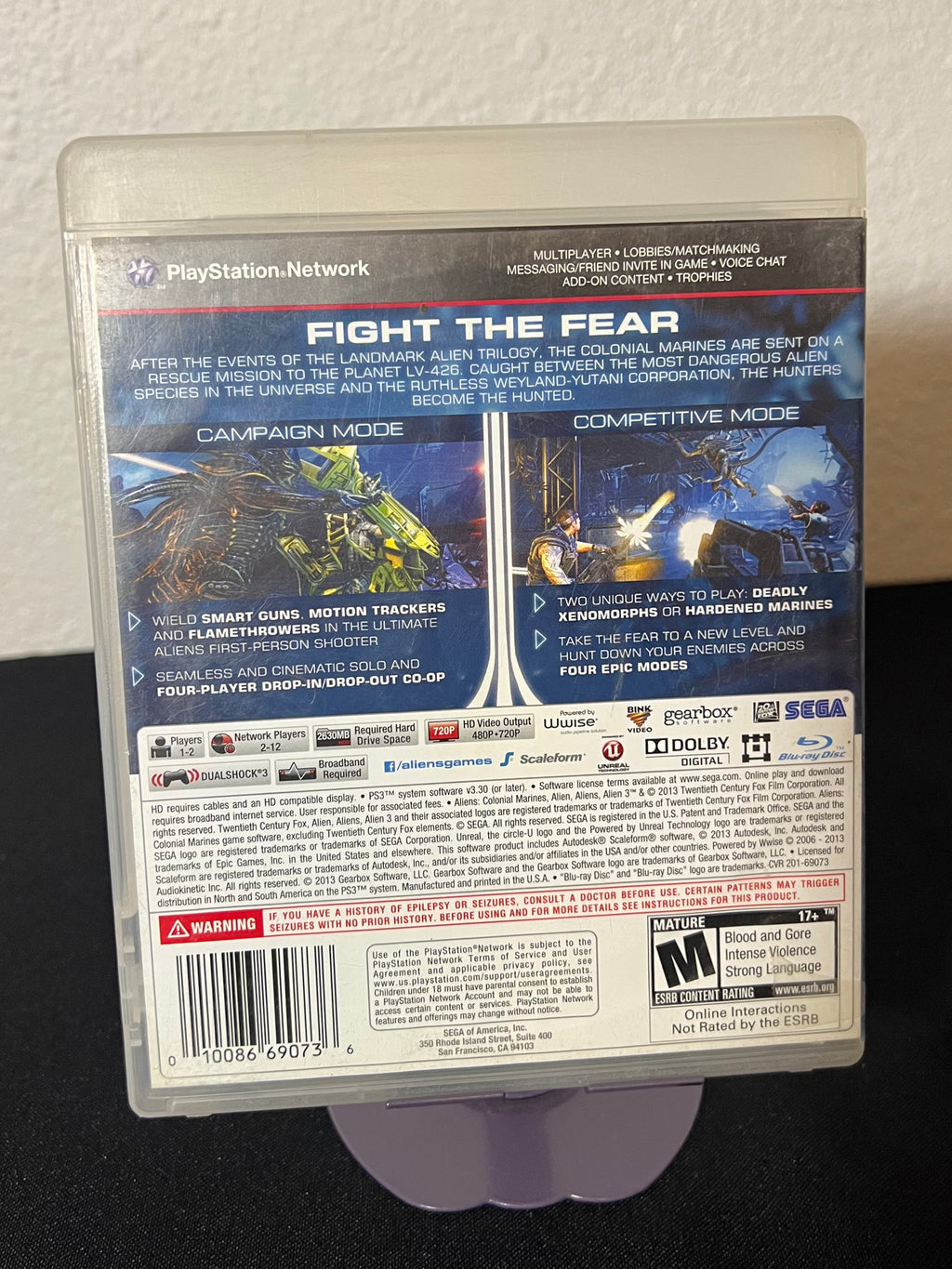 Aliens Colonial Marines - Playstation 3 (PS3)