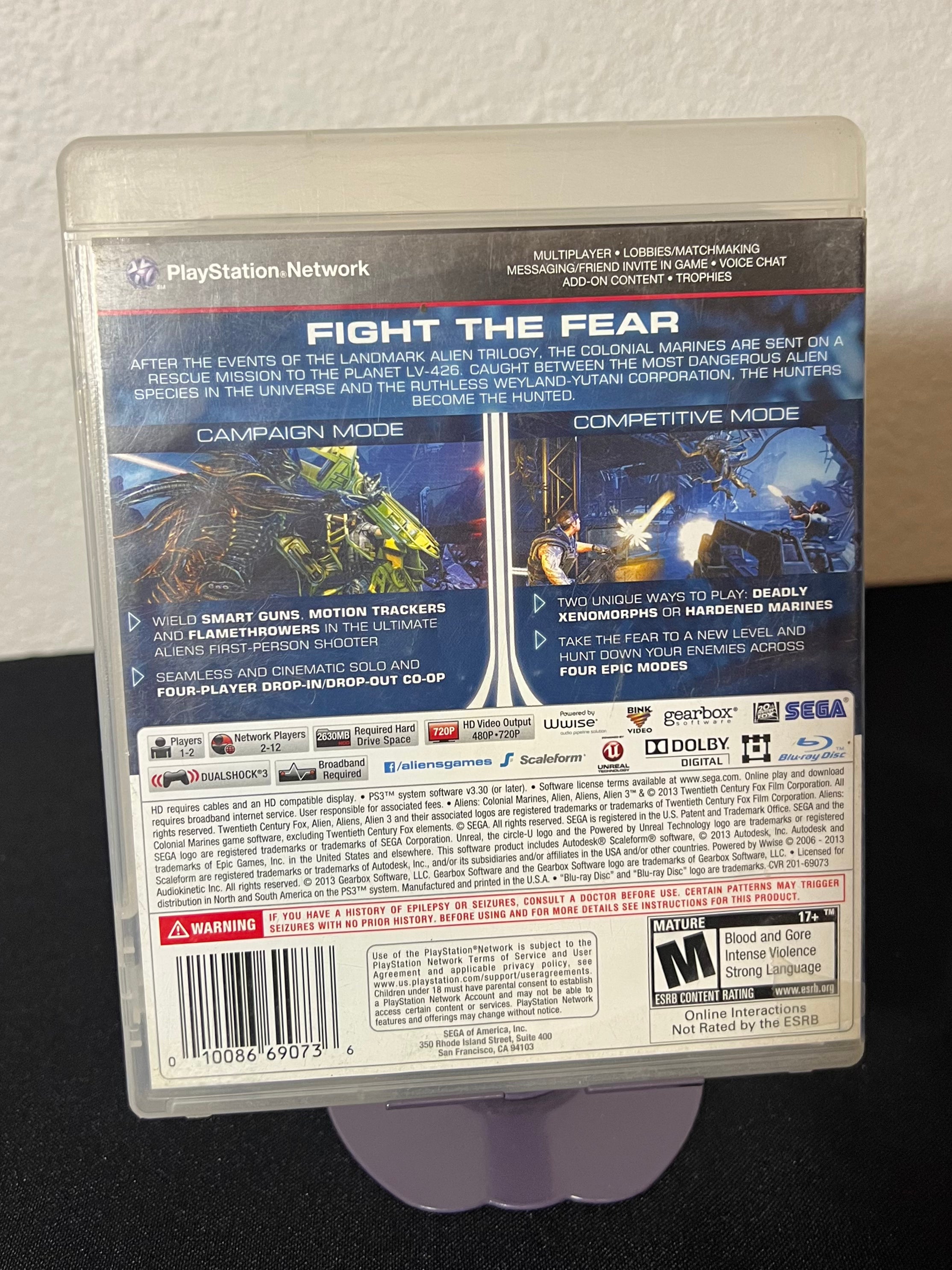 Aliens Colonial Marines - Playstation 3 (PS3)