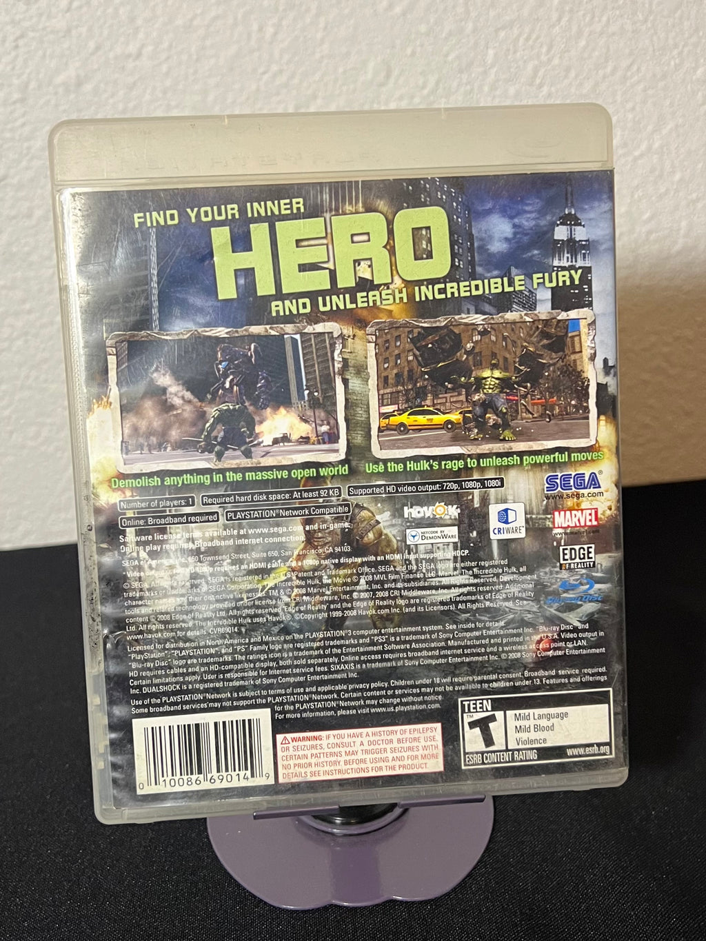 The Incredible Hulk - Playstation 3 (PS3)