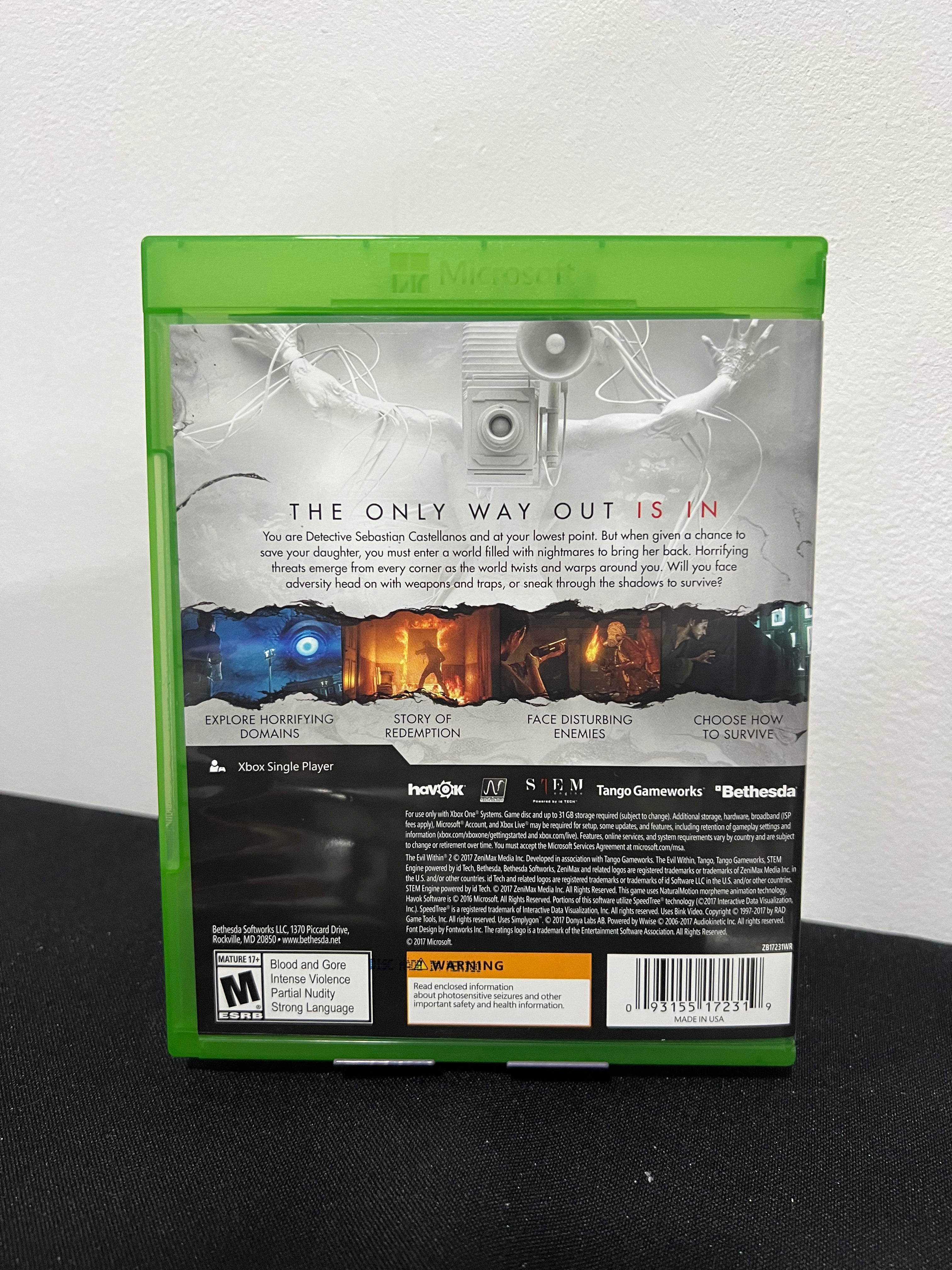 The Evil Within 2 completo sin dlc - Xbox One