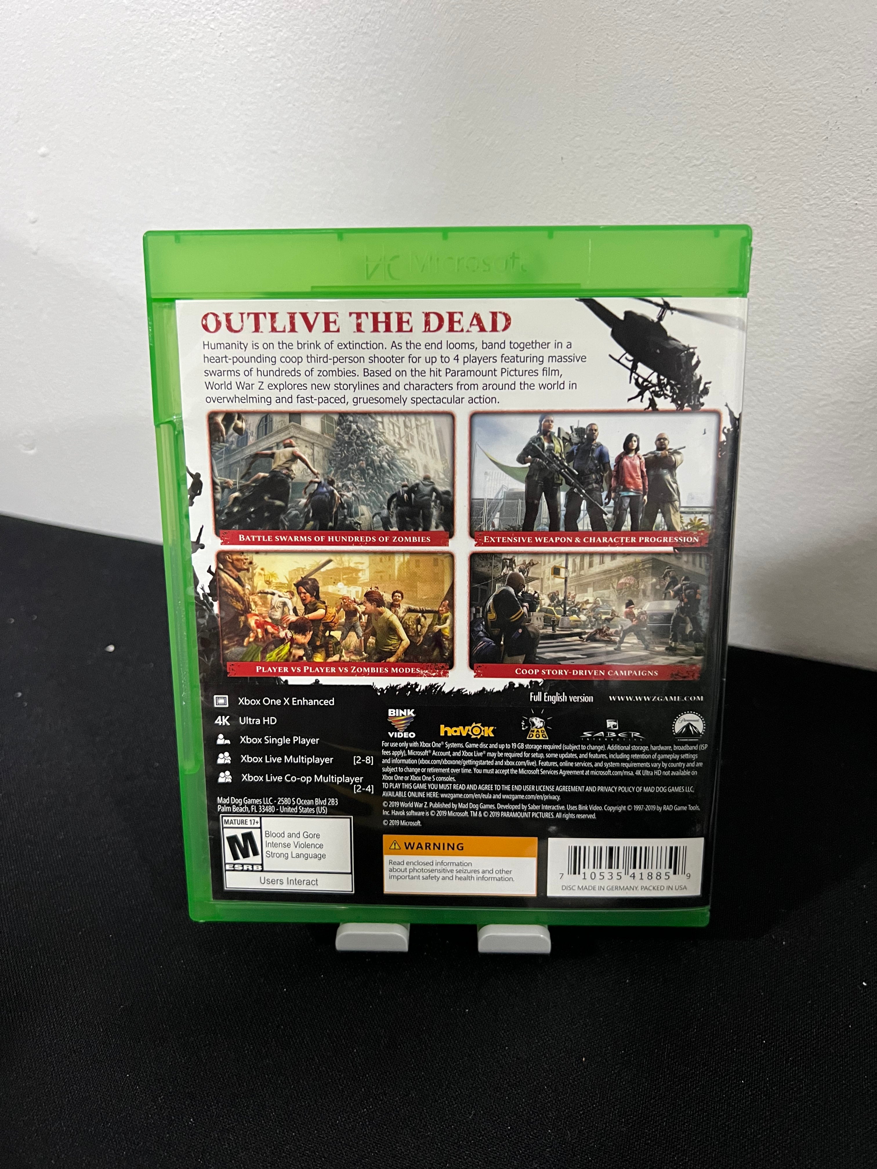 World War Z completo listo para jugar - Xbox One