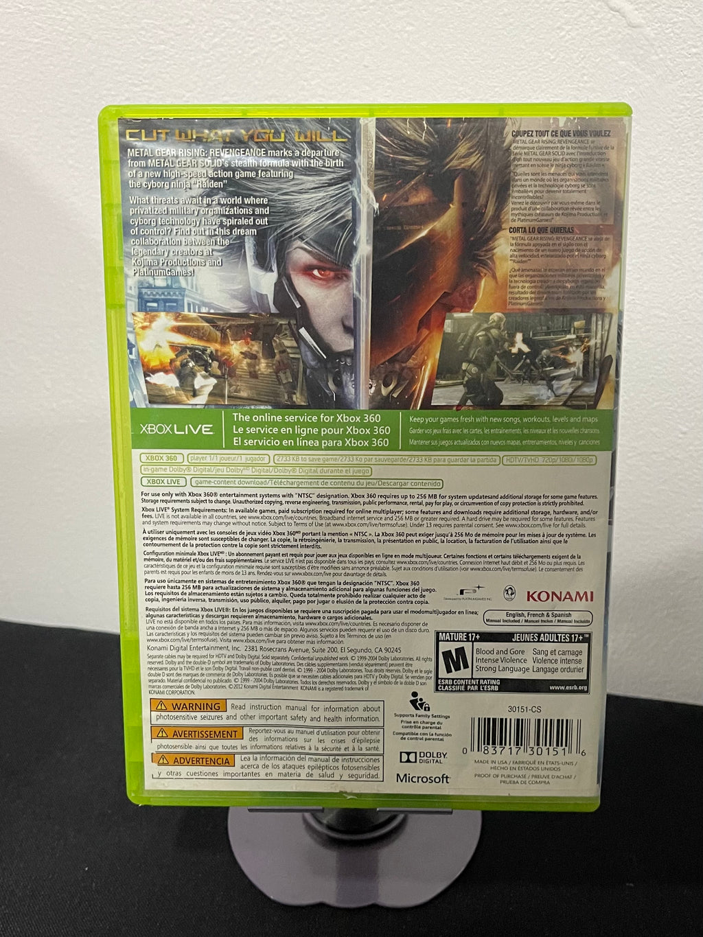 Metal Gear Rising Revengeance - Xbox 360