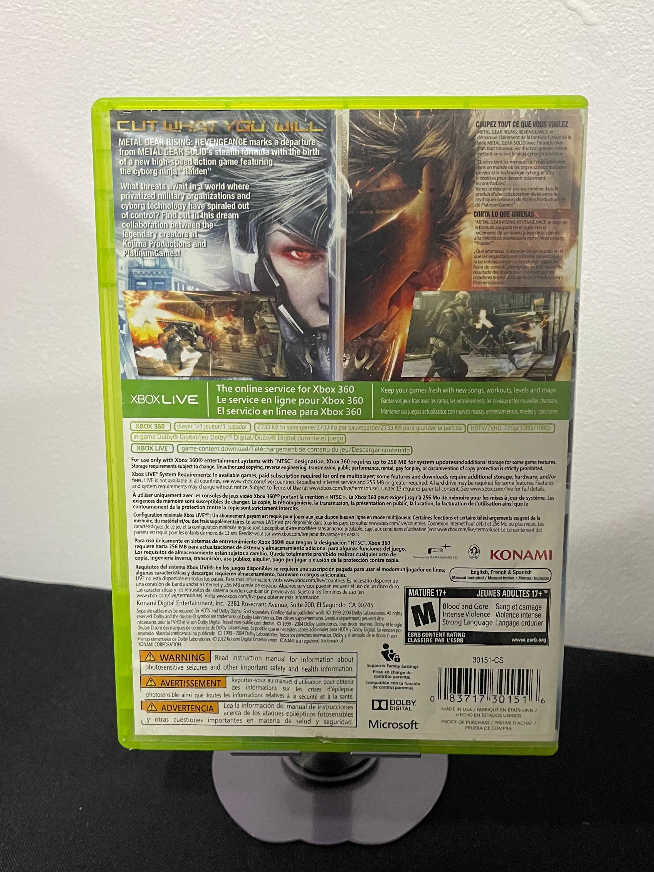 Metal Gear Rising Revengeance - Xbox 360