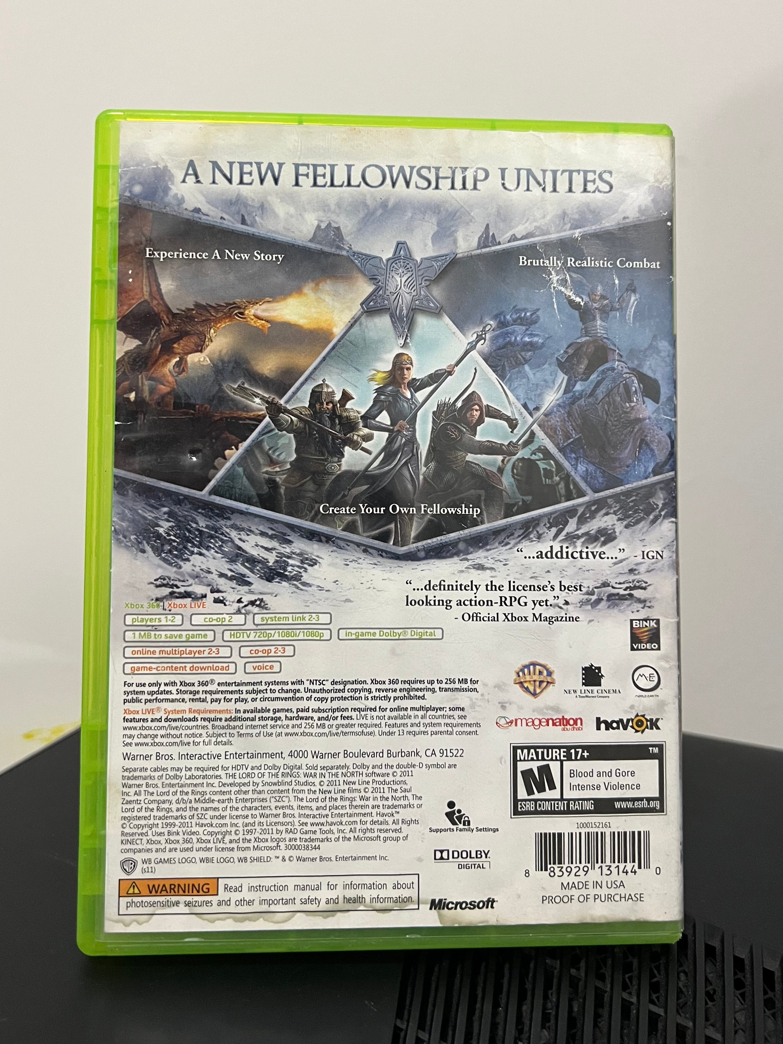 LOTR WITN - Xbox 360