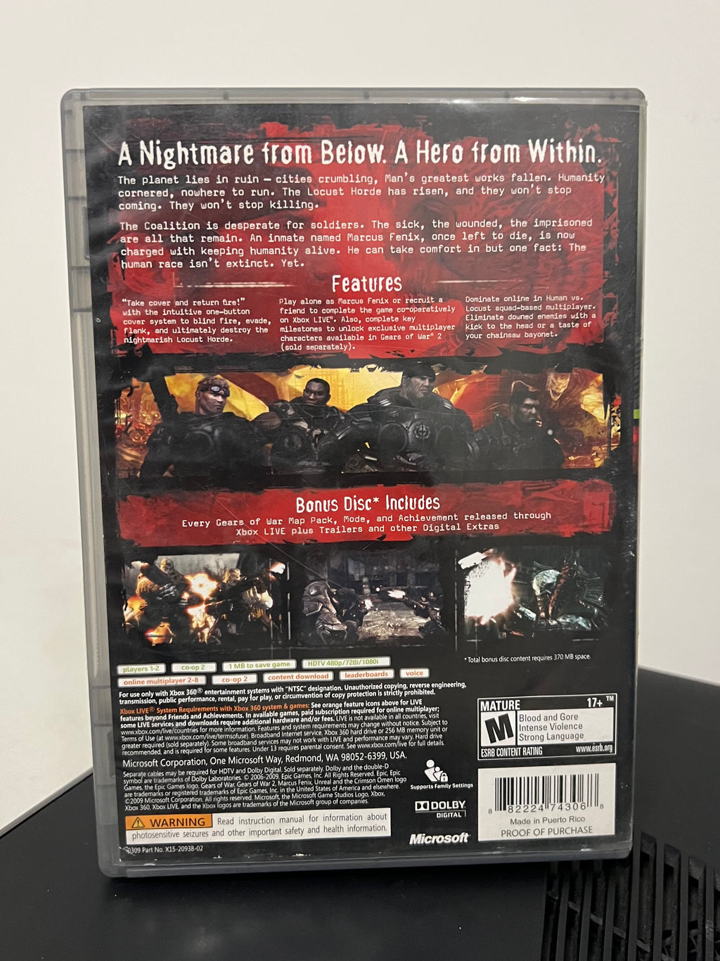 GOW Platinum Hits - Xbox 360