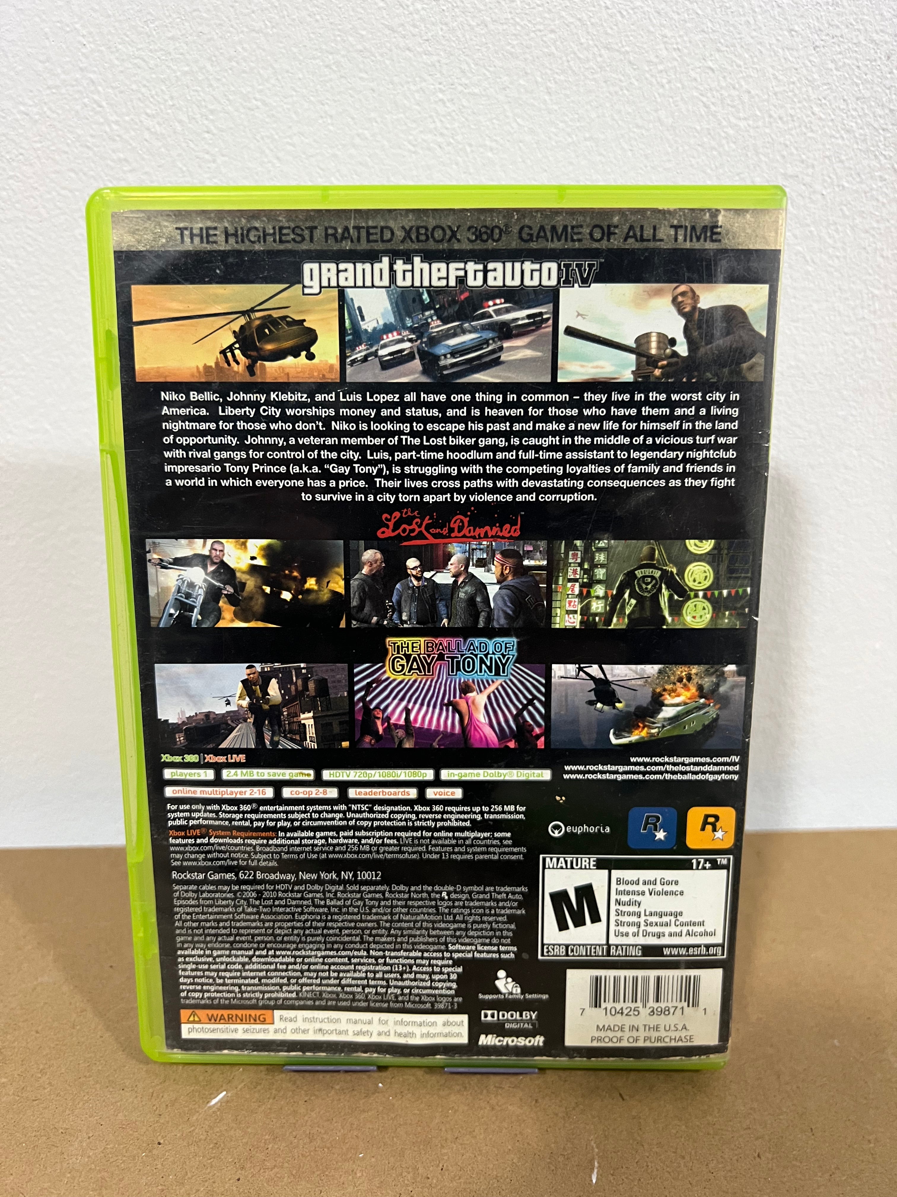 Grand Theft Auto: Episodios de Liberty City - Xbox 360