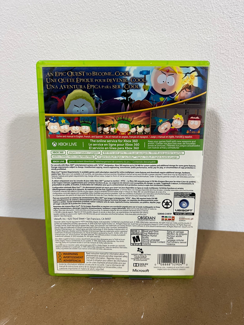 South Park: The Stick of Truth - Xbox 360