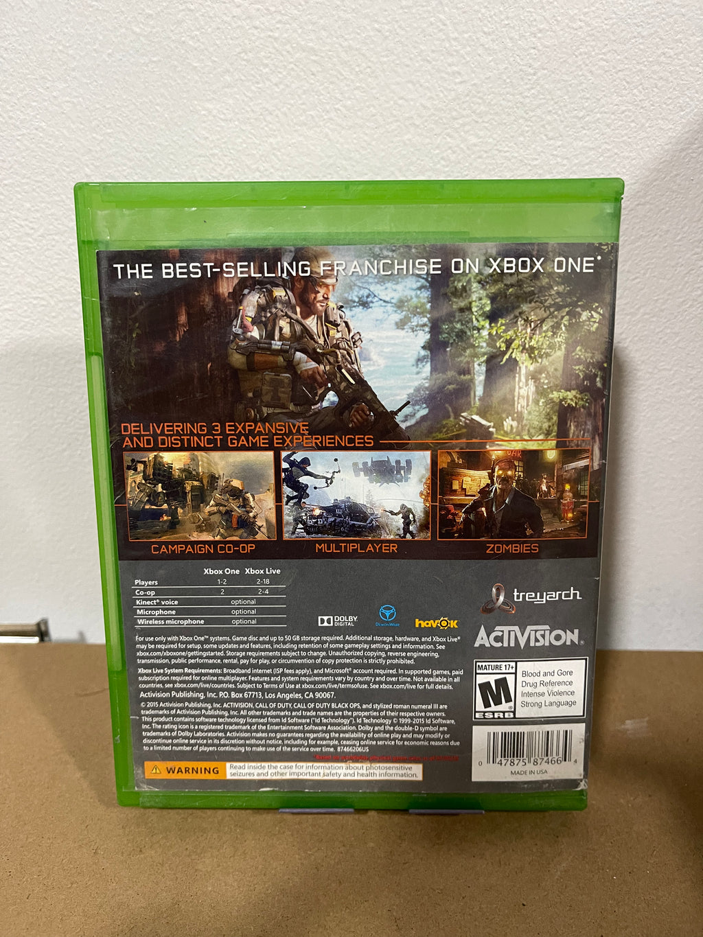 Call of Duty Black Ops III completo listo para jugar - Xbox One