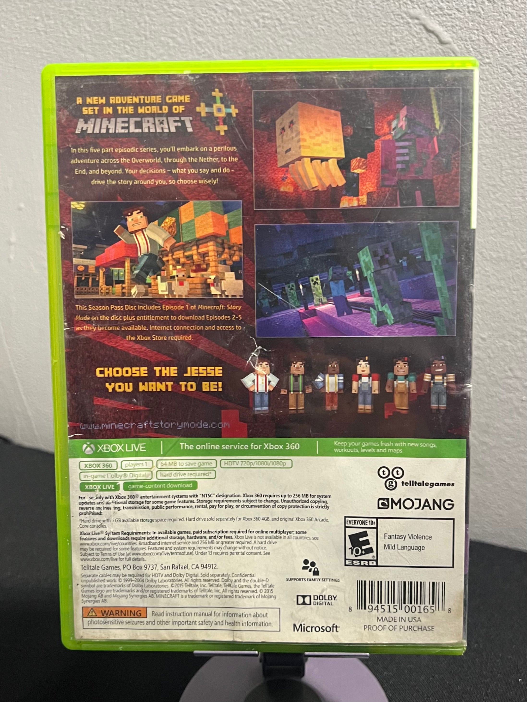 Minecraft Story mode - Xbox 360