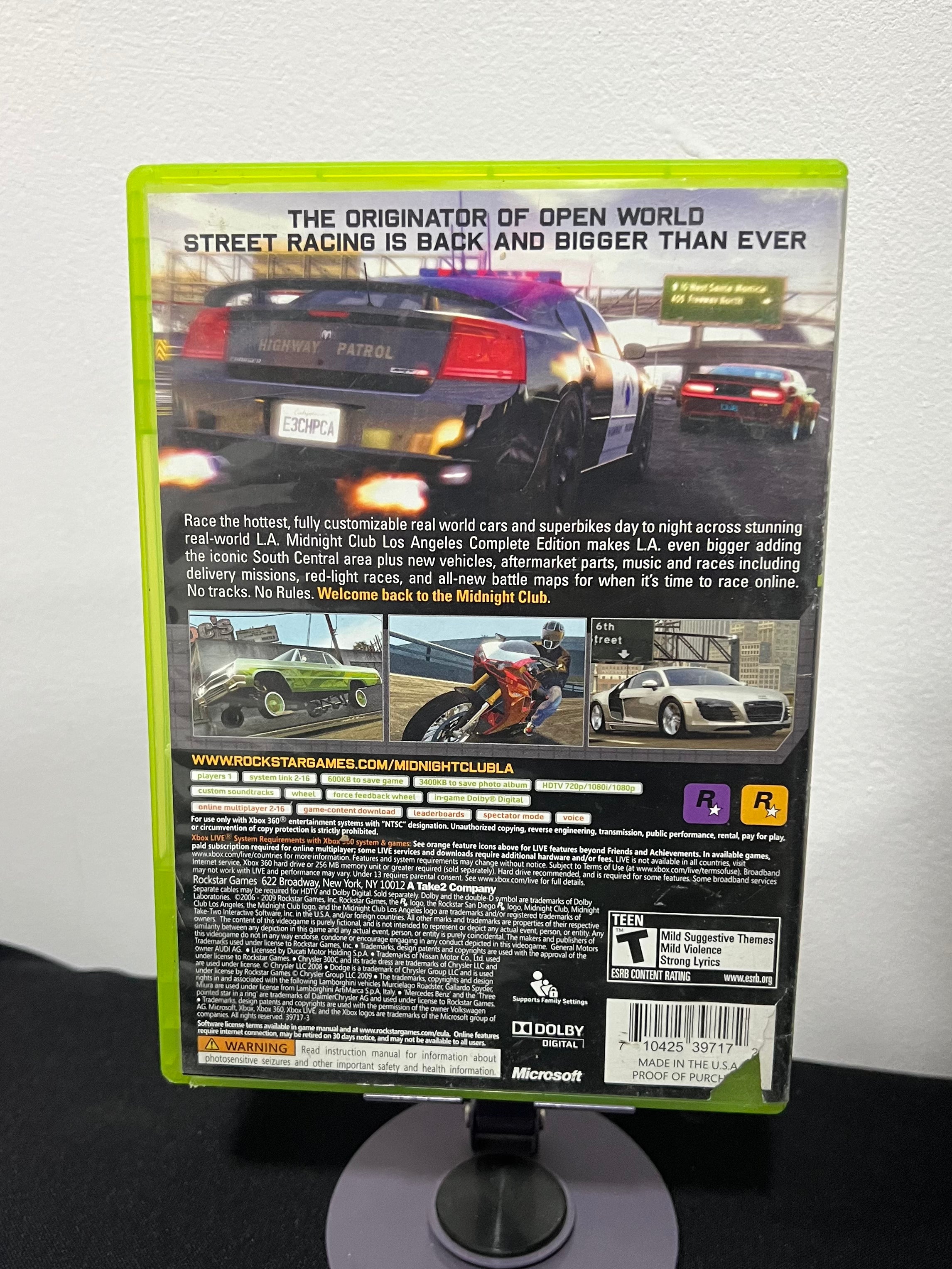 Midnight Club Los Angeles - Xbox 360