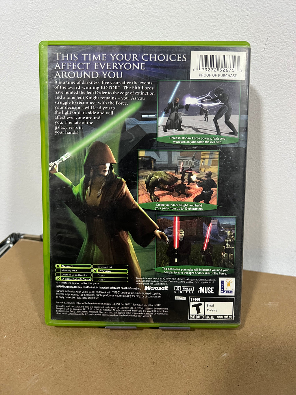 Star Wars Knights of the Old Republic 2 - Xbox
