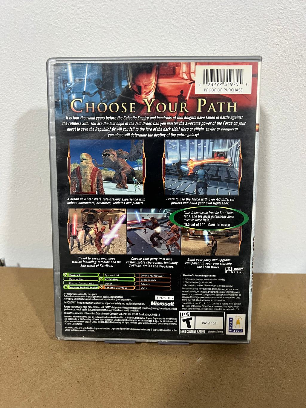 Star Wars Knights of the Old Republic (Platinum Hits) - Xbox