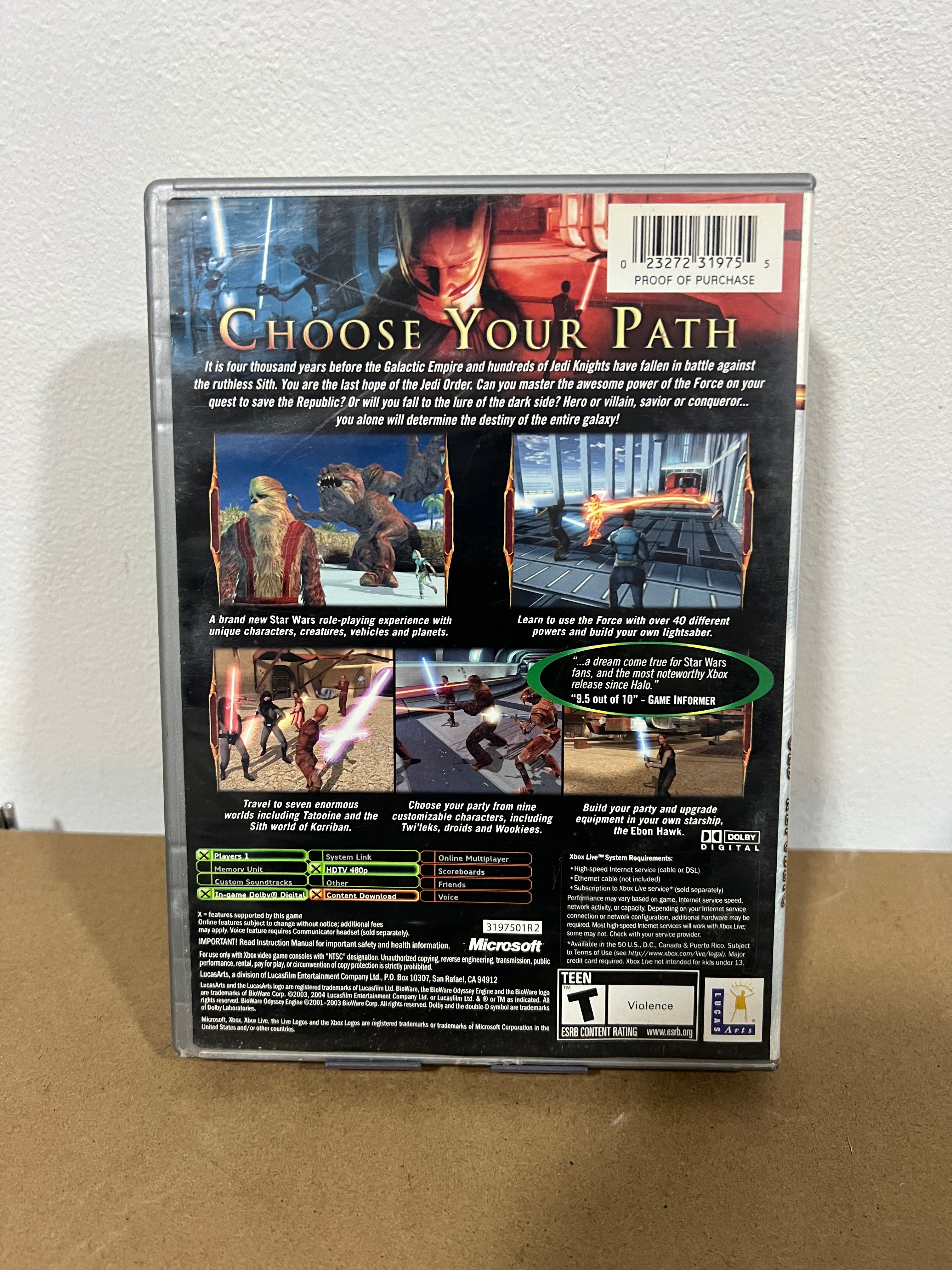 Star Wars Knights of the Old Republic (Platinum Hits) - Xbox