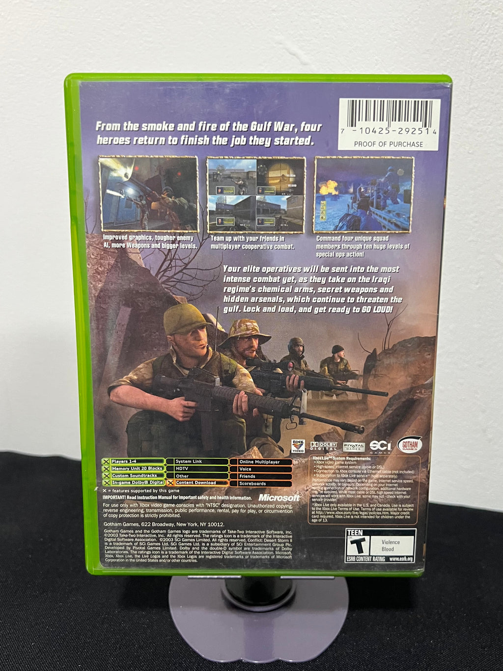 Conflict Desert Storm 2 - Xbox