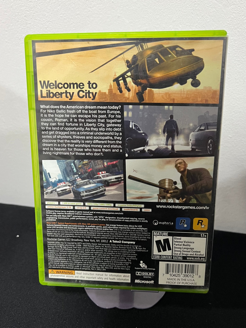 Grand Theft Auto GTA IV - Xbox 360