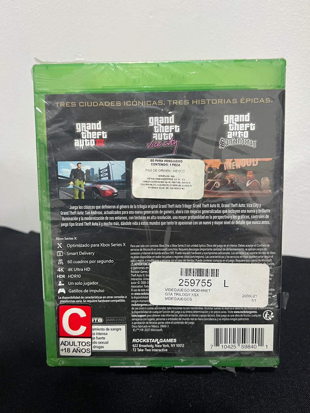 Grand Theft Auto: The Trilogy Sellado (baja) - Xbox one