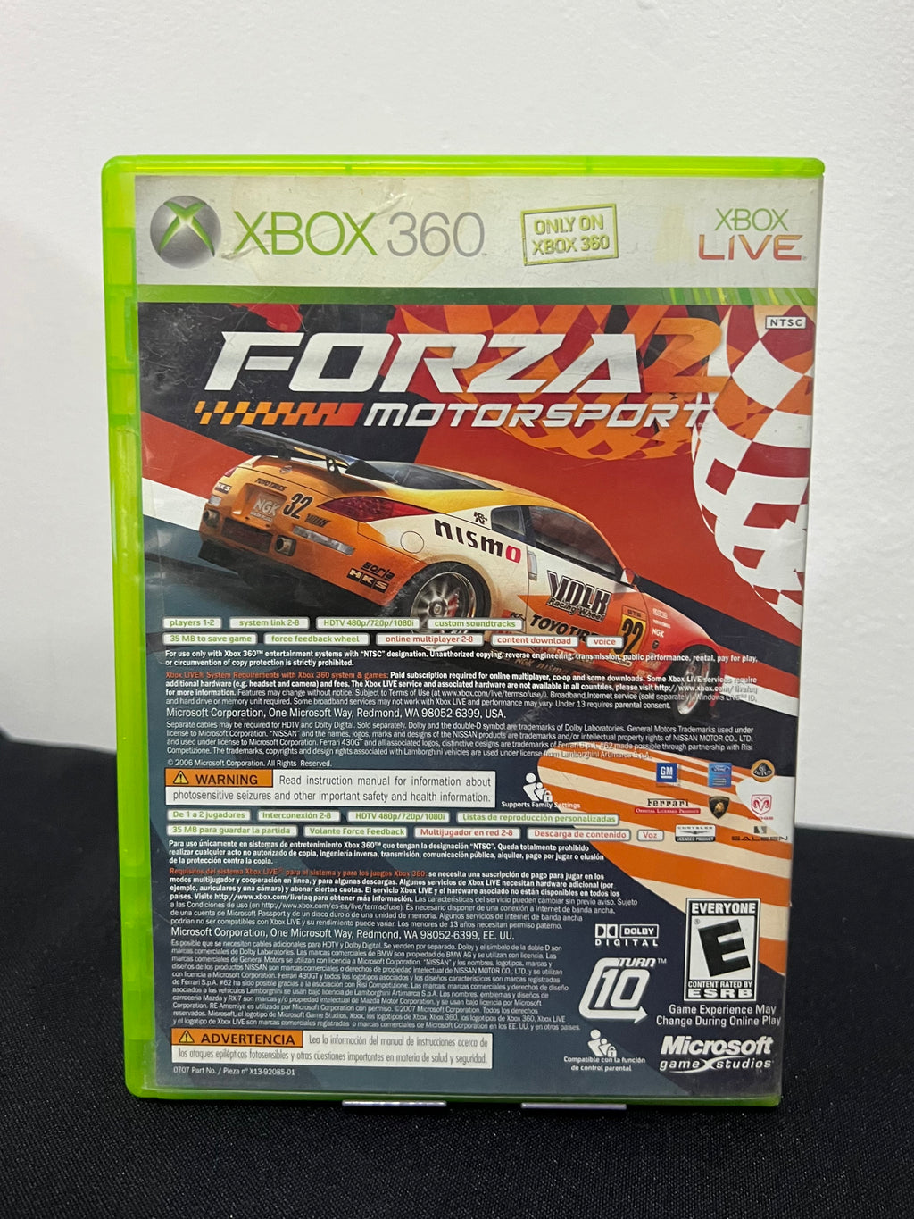 Forza Motorsport 2 (dos disco MUA) - Xbox 360