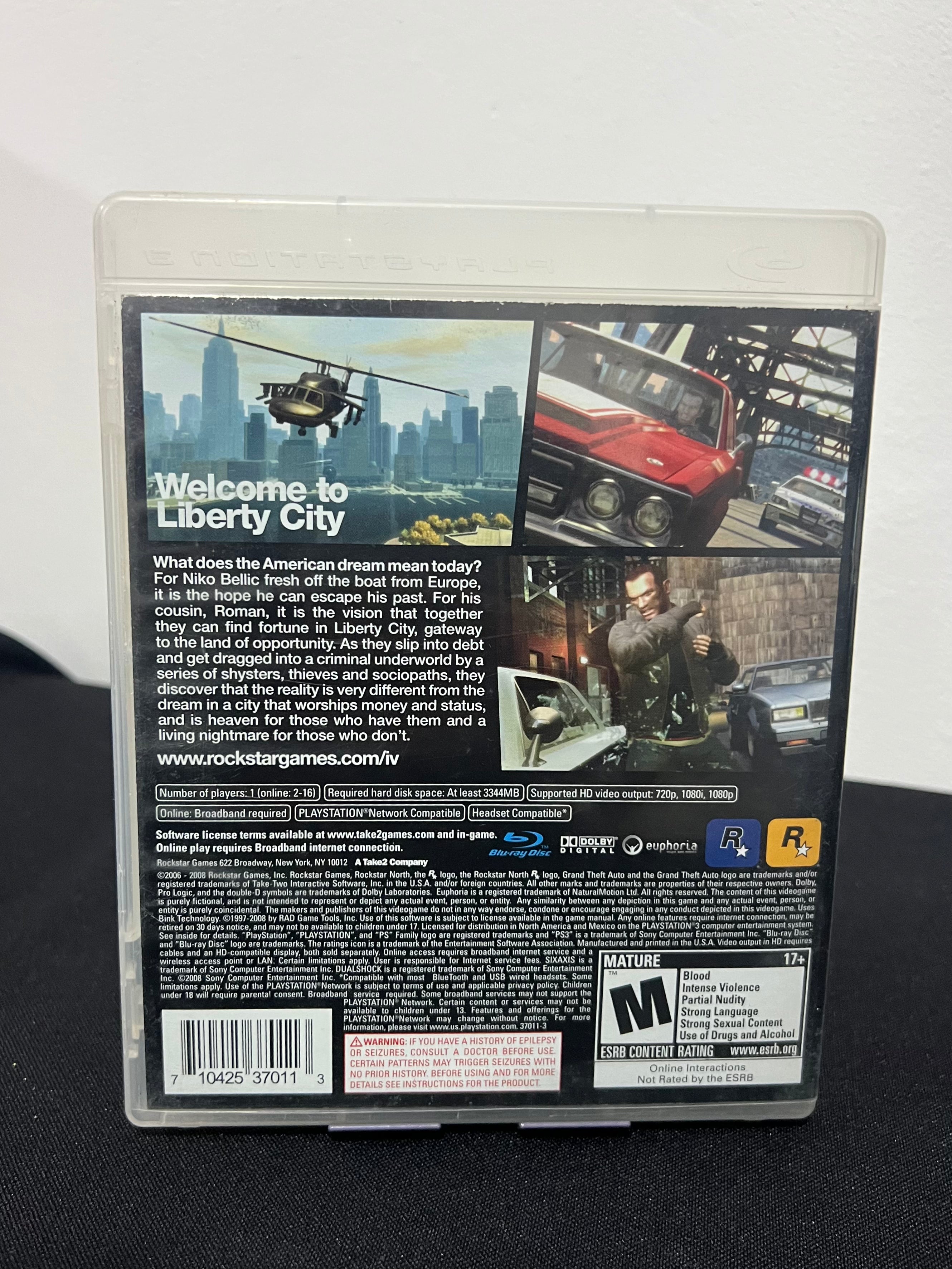 Grand Theft Auto 4 (sin poster) - PS3