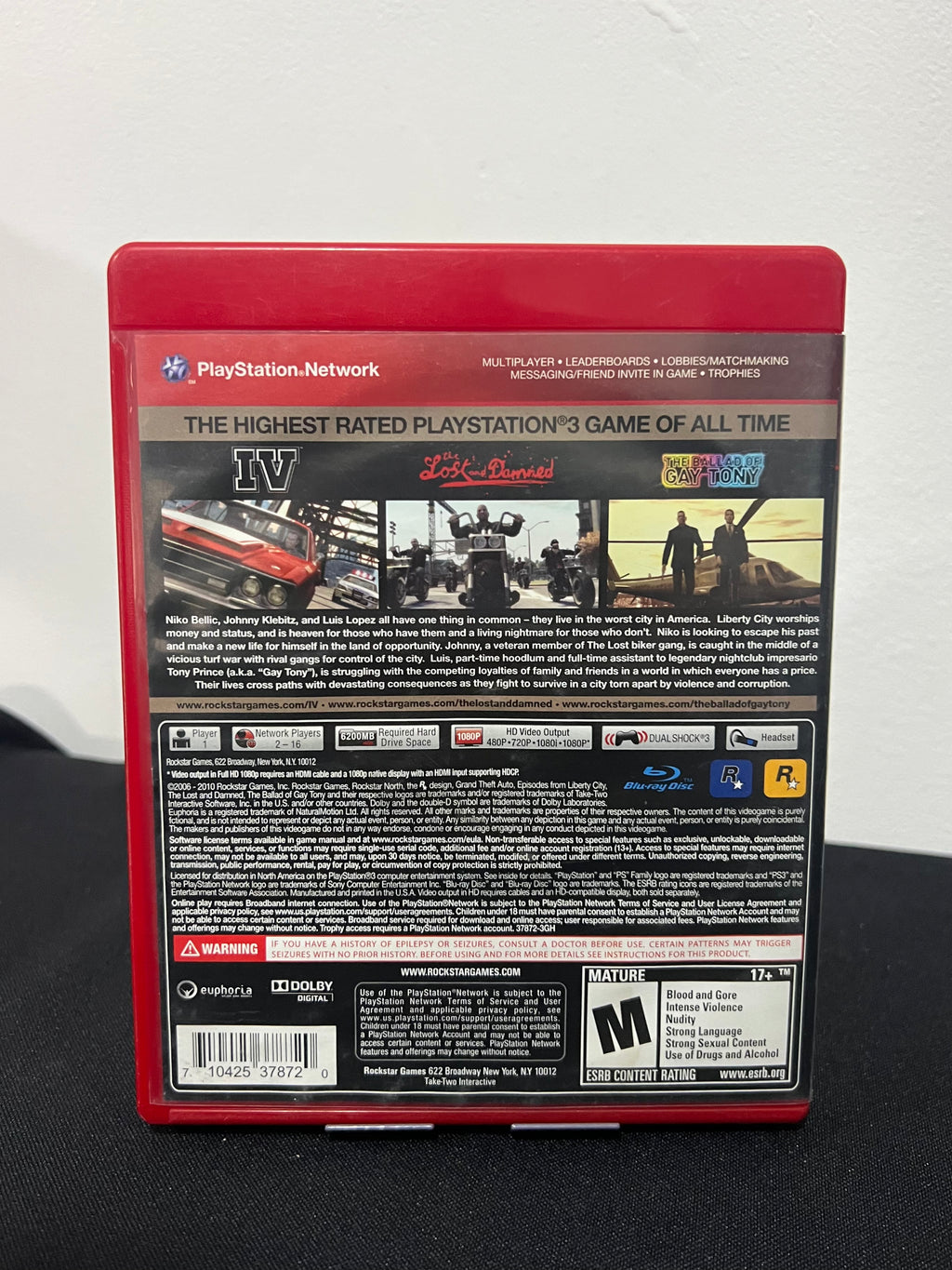 Grand Theft Auto 4 & Eps. From Liberty (incluye su poster) - PS3