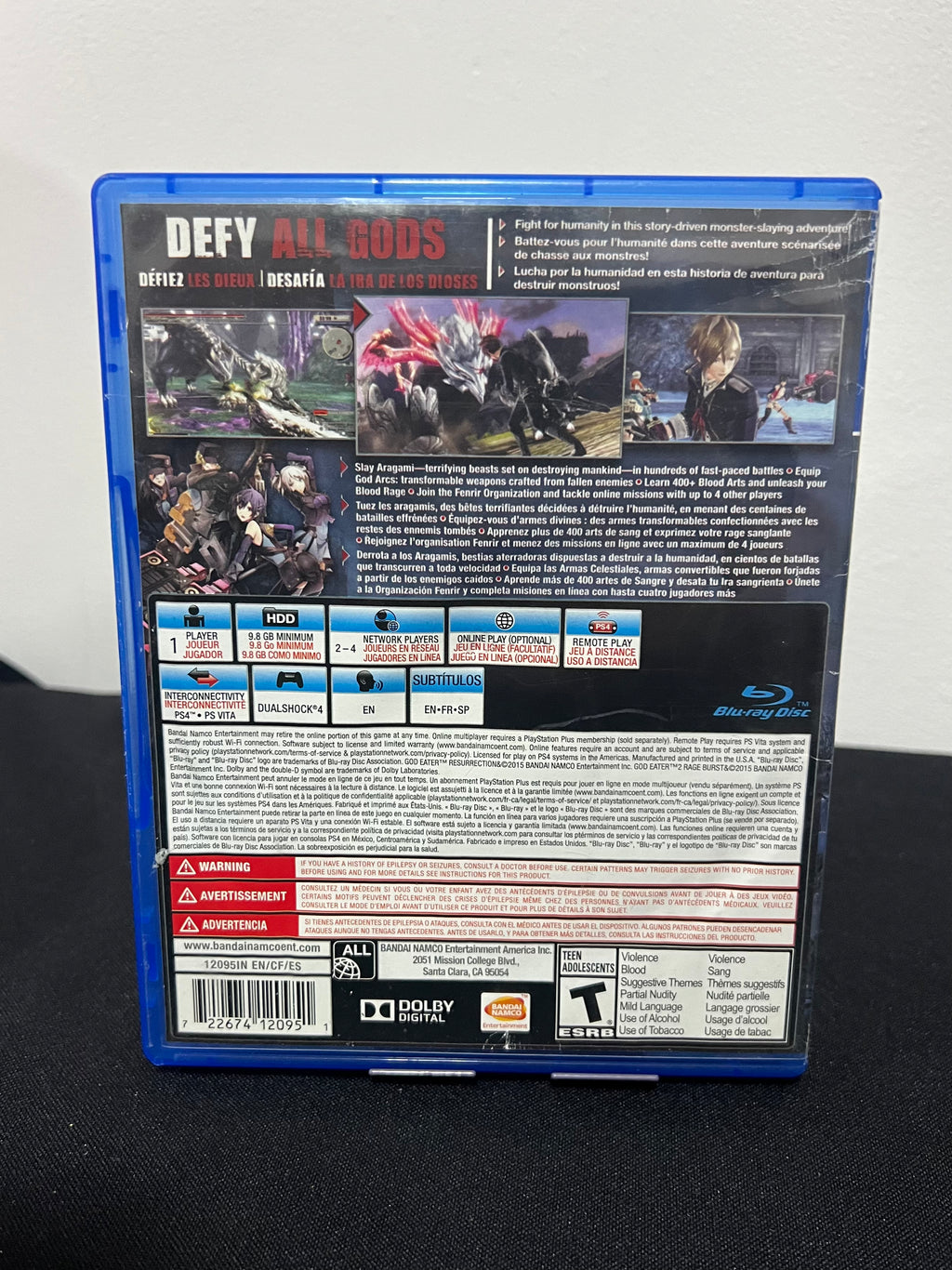 God Eater 2: Rage Burst - PS4