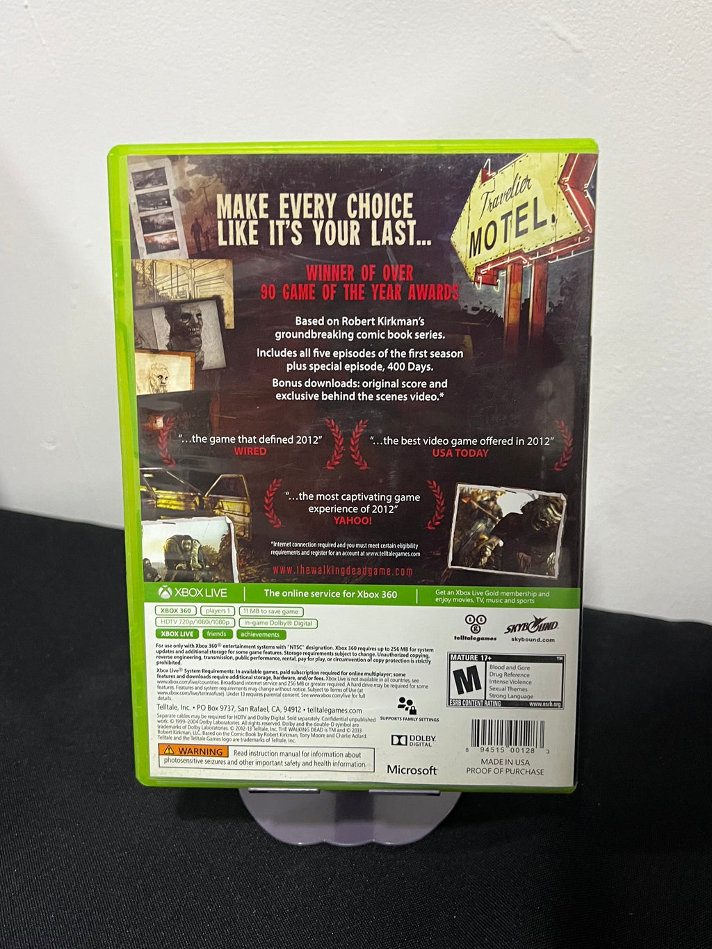 Walking Dead The Complete First Season completo incluye su manual - Xbox 360