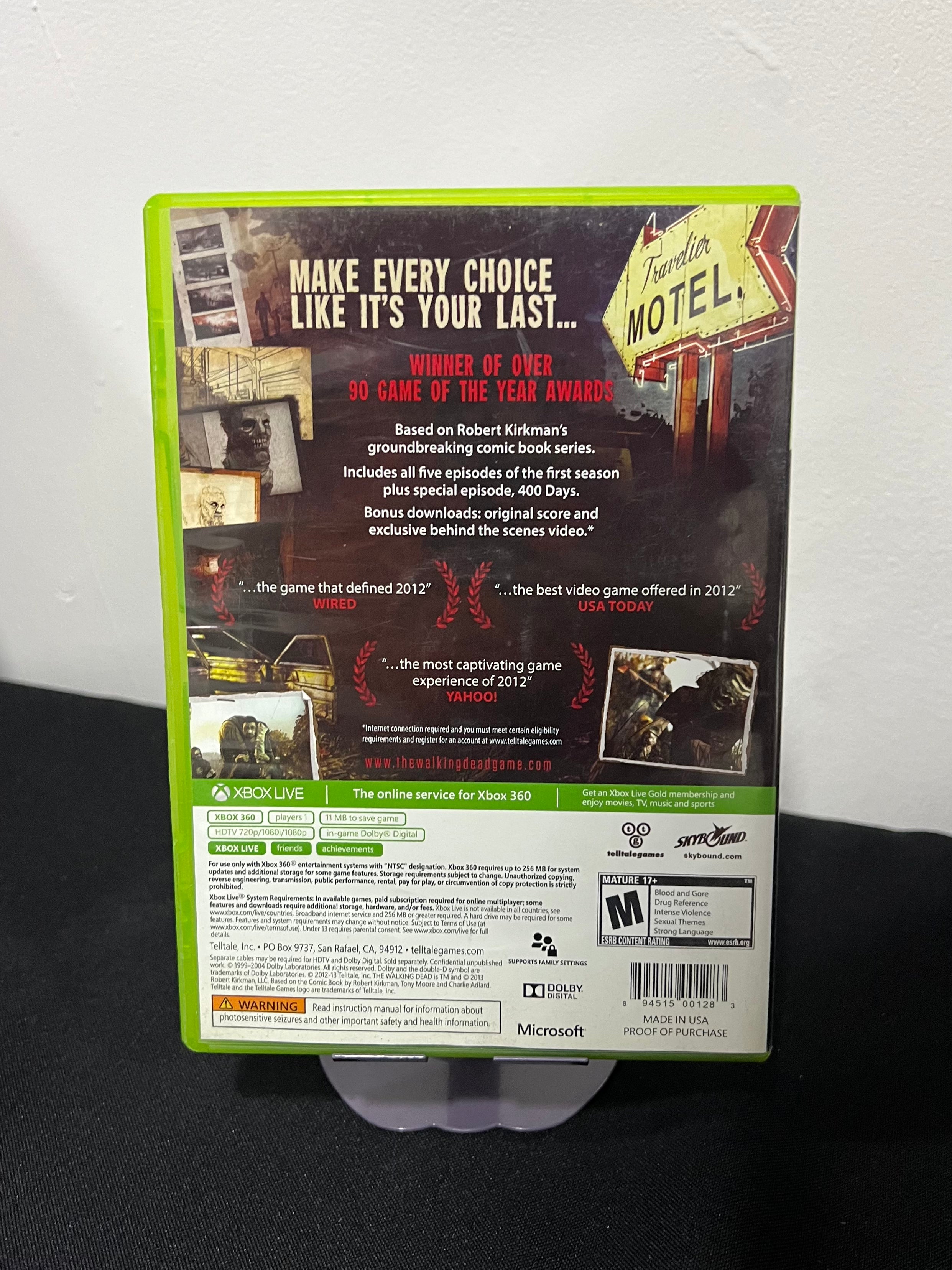 Walking Dead The Complete First Season completo incluye su manual - Xbox 360