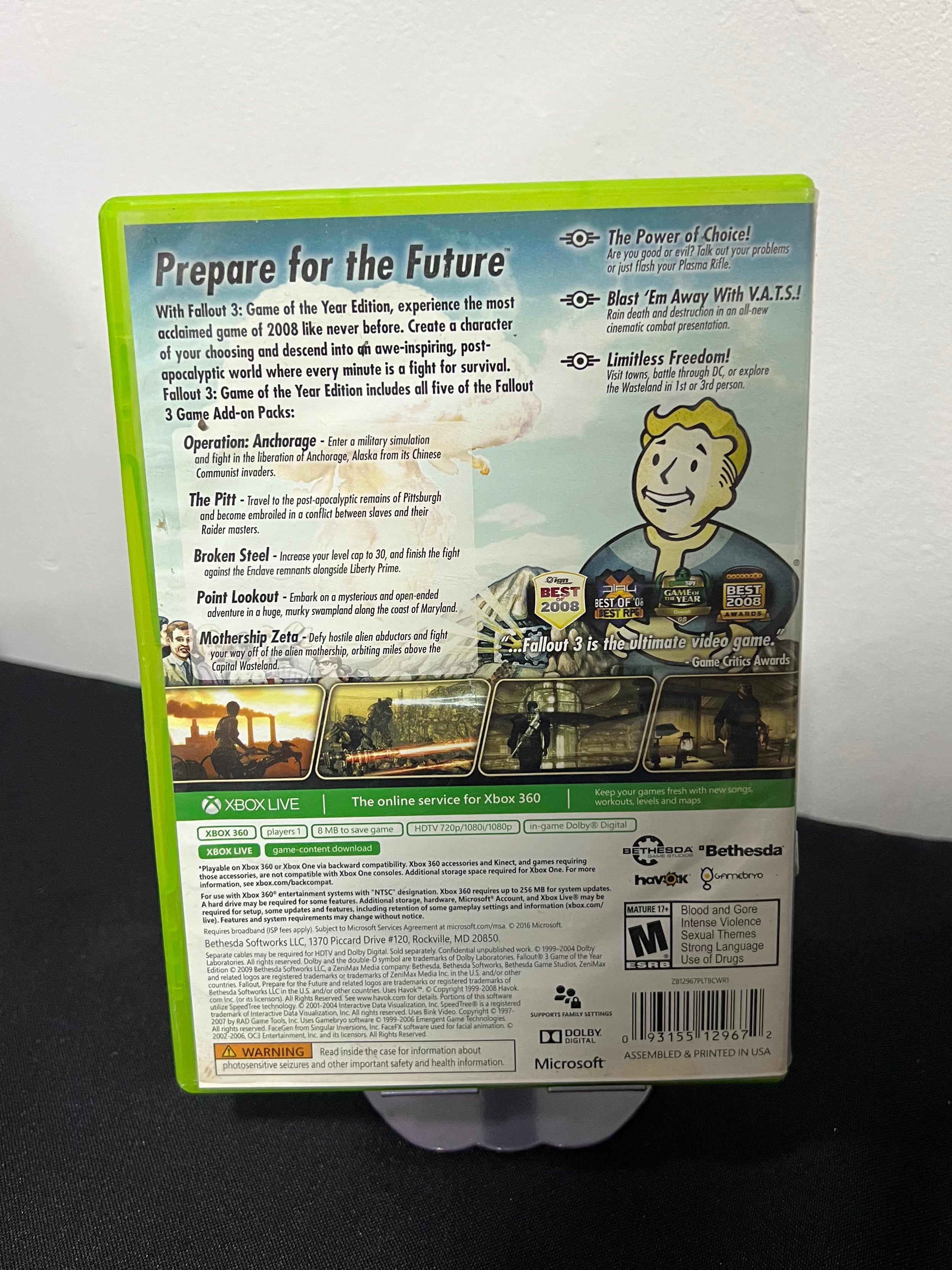 Fallout 3 GOTY 2 Discos - Xbox 360