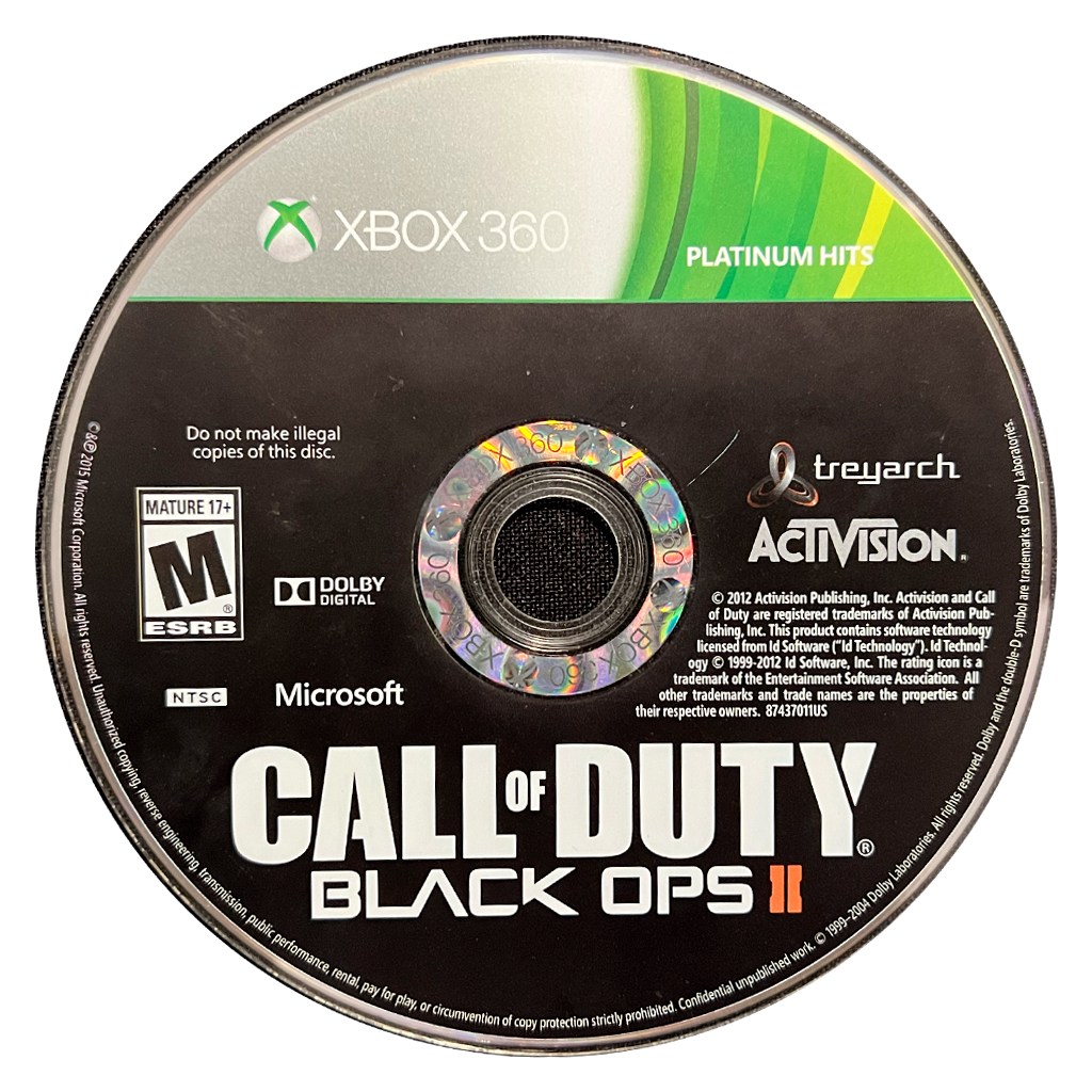Black Ops 2 Platinum Hits (disco) - Xbox 360