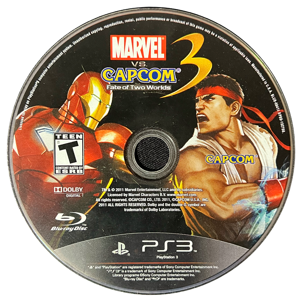 Marvel vs. Capcom 3: Fate of Two Worlds - Playstation 3 (PS3) - (Disco)