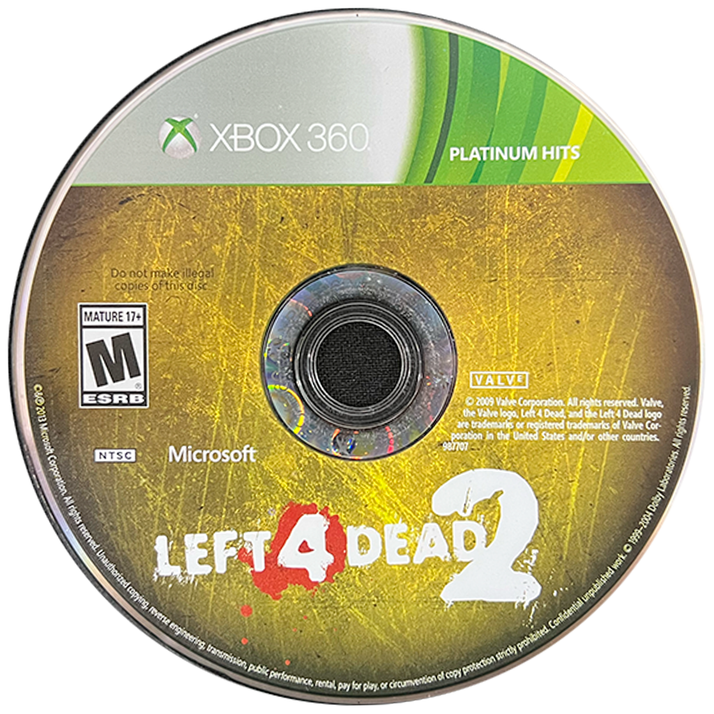 Left 4 Dead 2 Platinum Hits (disco) - Xbox 360